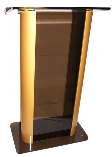 Smoked Contemporary Acrylic Podium