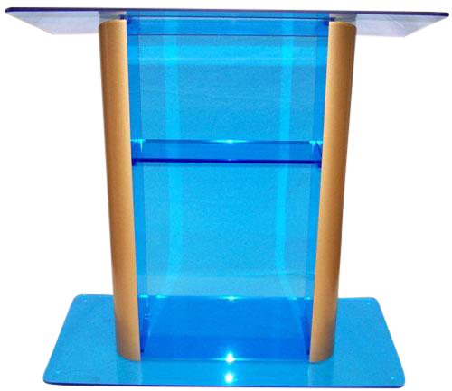 Blue Blue Contemporary Acrylic Podium