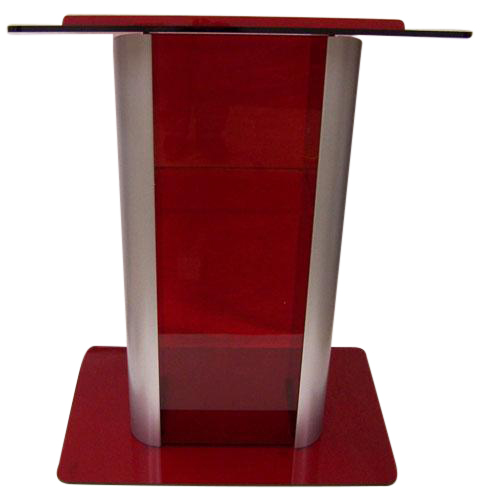 Smoked Red Contemporary Acrylic Podium