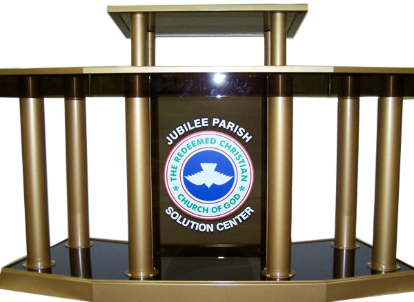 Contemporary Pillar Acrylic Podium