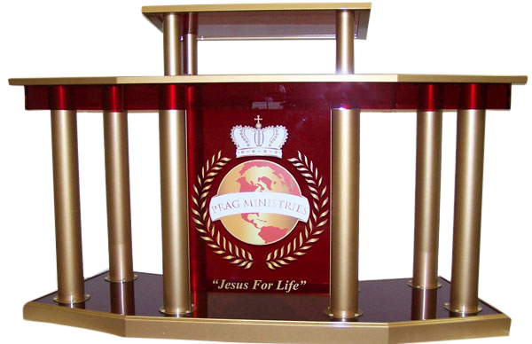 Contemporary Pillar Acrylic Podium