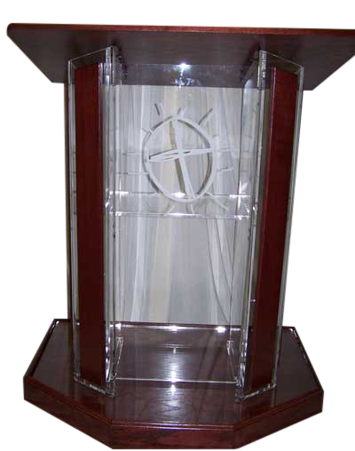 Clear High End Acrylic Podium