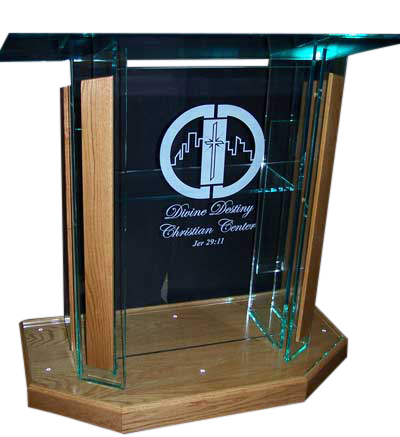 Glass Color High End Acrylic Podium