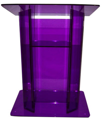 Purple High End Acrylic Podium