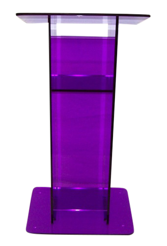 Purple Purple Standard Acrylic Podium