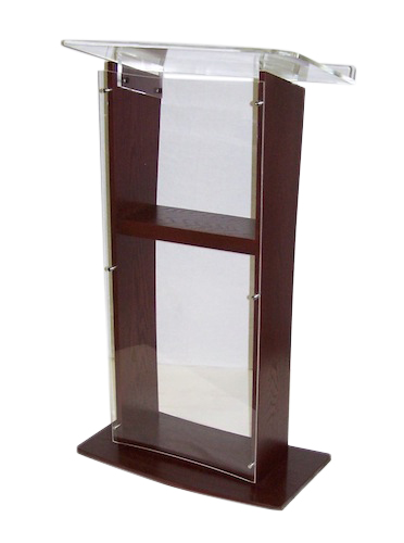 Clear Clear Stand Off Acrylic Podium