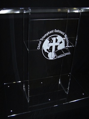 Large Standard Acrylic Podium