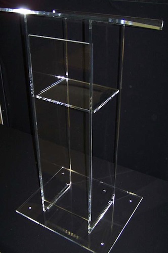 Clear Standard Acrylic Podium