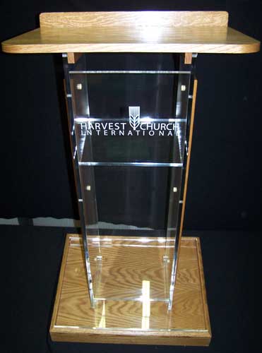 Clear Standard Acrylic Podium