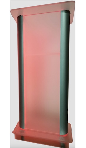 Lighted Frosted Contemporary Acrylic Podium